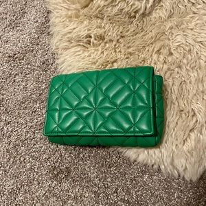 Zara green purse
